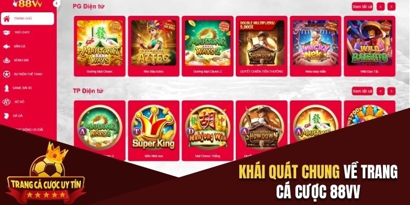 Khái quát chung về trang cá cược 88VV