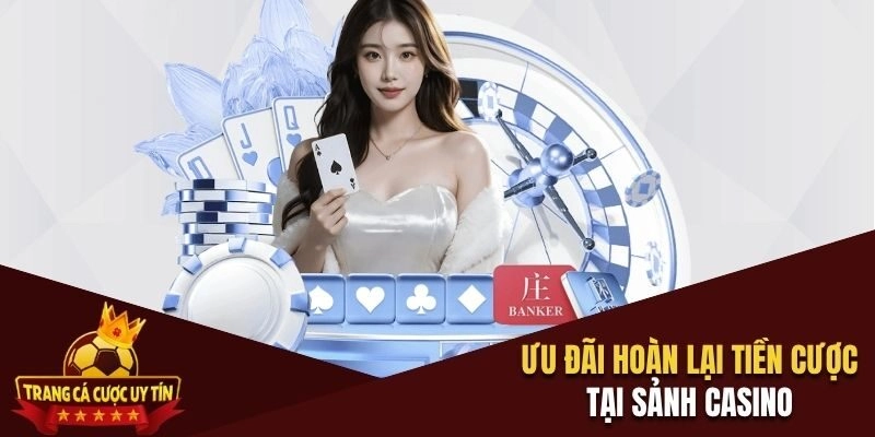 Khuyến mãi 6686 với ưu đãi hoàn lại tiền cược tại sảnh casino