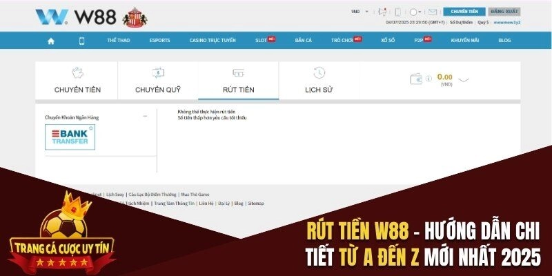 Rút tiền W88