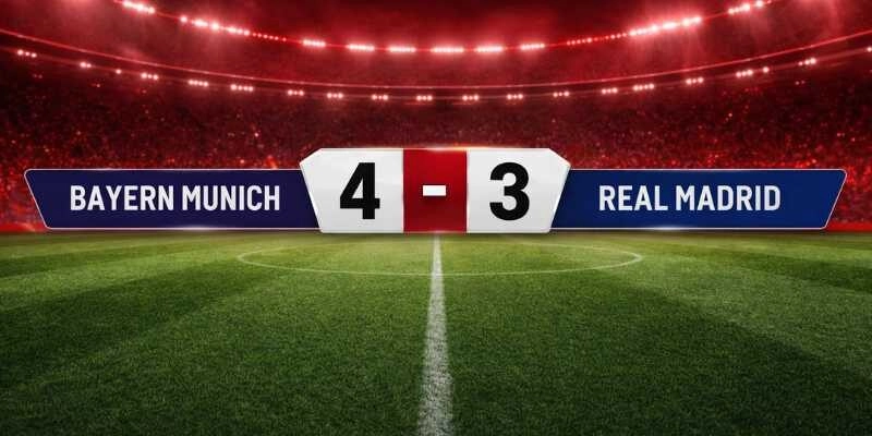 Kết Quả Bayern Munich 4-3 Real Madrid - Định Đoạt Vé Bán Kết